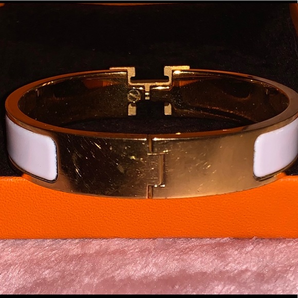 SOLD Hermes Clic H Blanc PM Bracelet - Picture 3 of 8